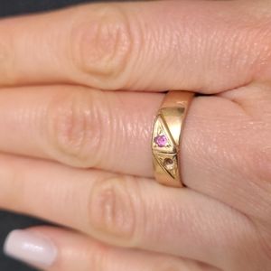 Soviet Union russian gold vintage ring